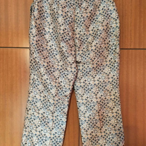 Celine Paris brocade silk pants like new, size M, colorful