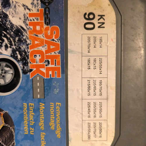 Safe Track snow chains new with carrying case