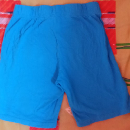 Boys' shorts blue, like new, size 7-8 years