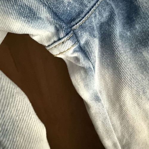 Lazy OAF & The Flintstones Bedrock Unisex Jeans, S, like new, white and blue
