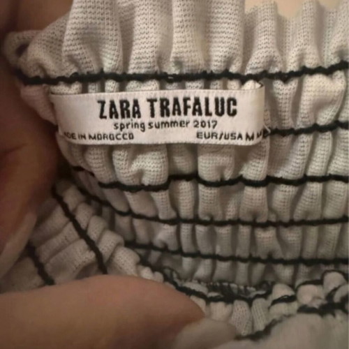 Zara off-shoulder top with floral print