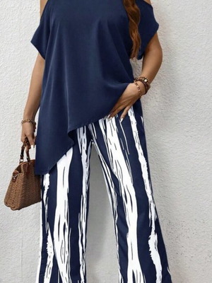 Navy Blue Women's Set Shein like new, plus size