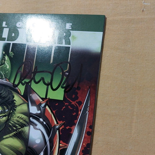 World War Hulk Prologue: World Braker #1 used with Peter David signature