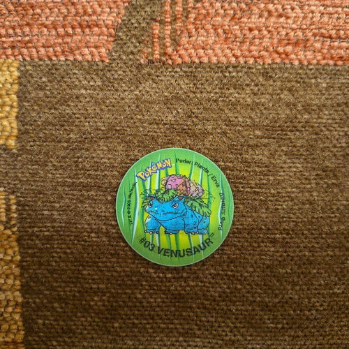 Pokemon Tazos Bulbasaur 3D new from collection