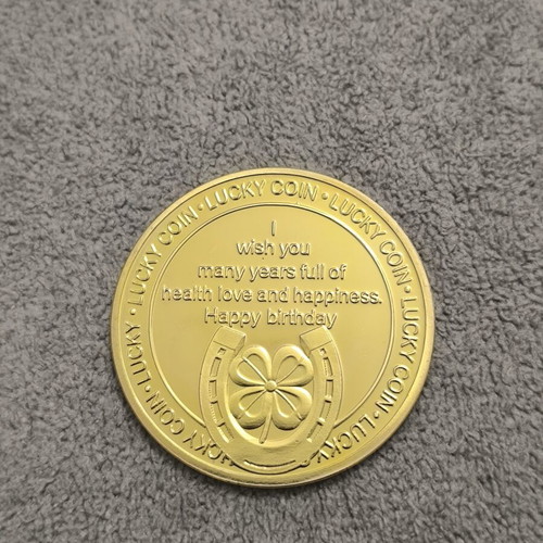 Happy Birthday metal coin new, high quality