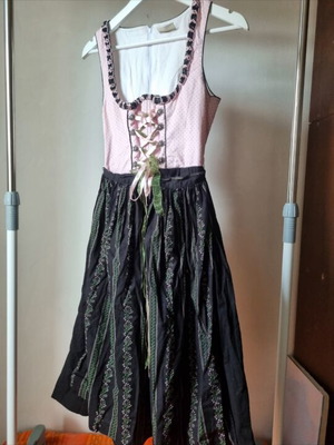 Bavarian traditional dress like new, cotton, size S 36