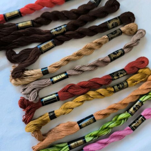 DMC embroidery threads new, all together