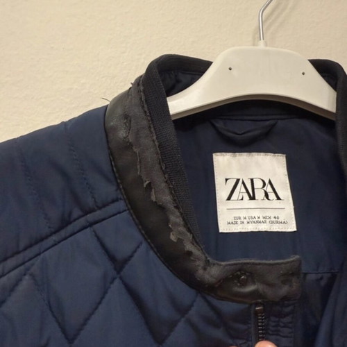 Zara men's sleeveless jacket used, size M, blue with wear