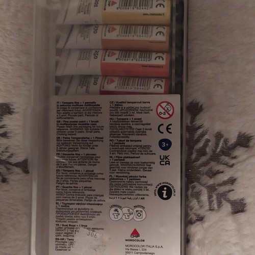CMP Primo tempera paint set, 12 tubes of 12 ml