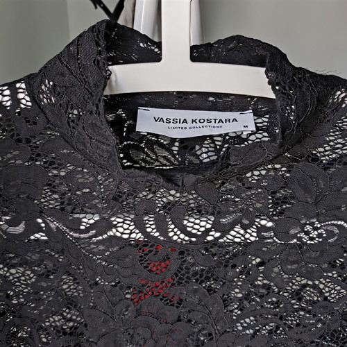 Vassia Kostara see through bodysuit like new, black, size M