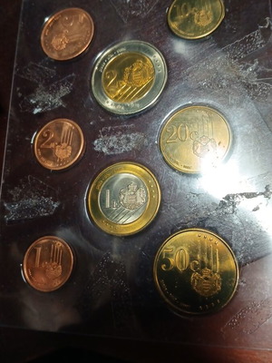 Trial euro coin set Monaco 2006 like new, blister pack