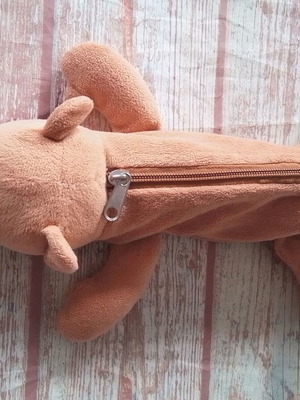 Plush dog pencil case BAMBIA used