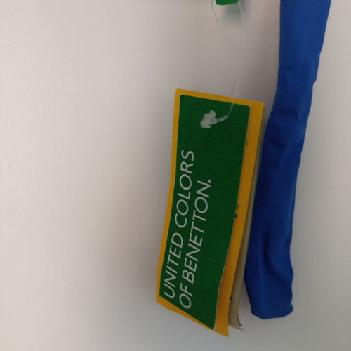 Benetton blue bandeau swimsuit like new, size Large