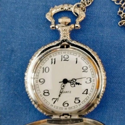 Vintage pocket watch with chain