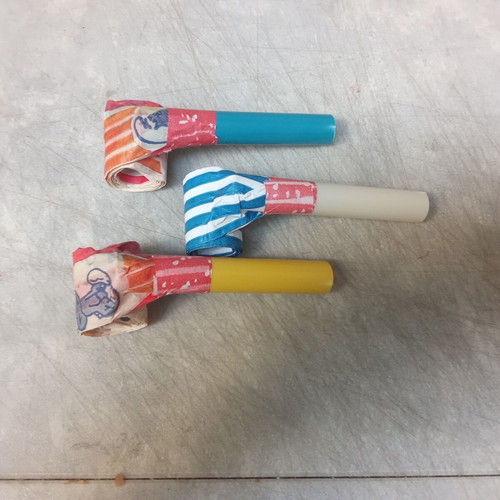 Smurf Party Whistle Set of 3, Like New, 1980s Collectible