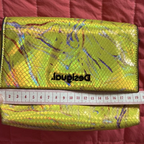 Desigual crossbody bag iridescent snakeprint multicolored like new