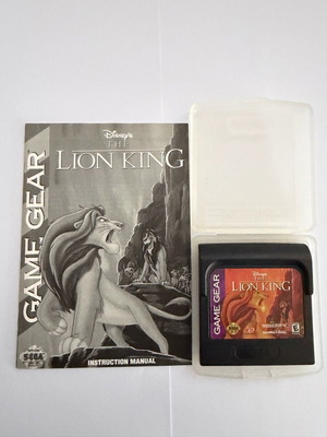 The Lion King Sega Game Gear used with manual and cartridge