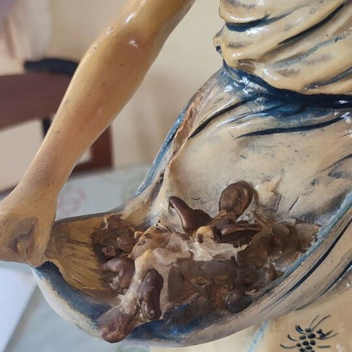 Vintage Italian Capodimonte statue signed F. Merli