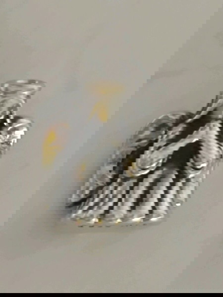 Pandora charm Ασημοχρυσο με 14k