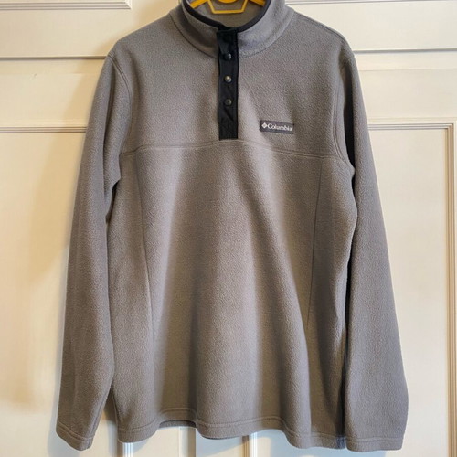 Columbia Steens Mountain Polar Fleece men's new, gray, size M
