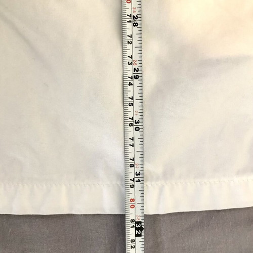 Vintage 90s Chambers White Denim Overall Skirt Size L like new