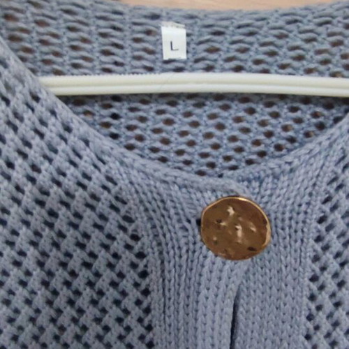Gray cardigan like new, size large
