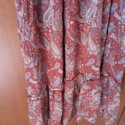 Pink Woman airy printed dress size M like new, multicolor