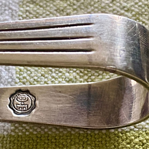 Silver-plated vintage serving set used