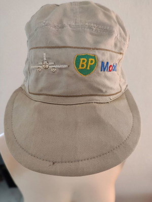 Vintage συλλεκτικό καπέλο BP Mobil Aviation μεταχειρισμένο, διαφημιστικό 90s