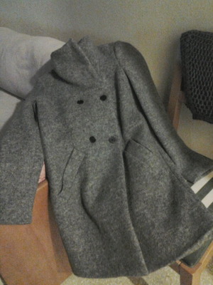 Zara coat used, gray, size S