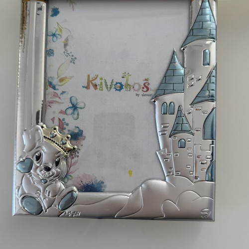 Silver children's photo frame Kivotos by Slevori new with box