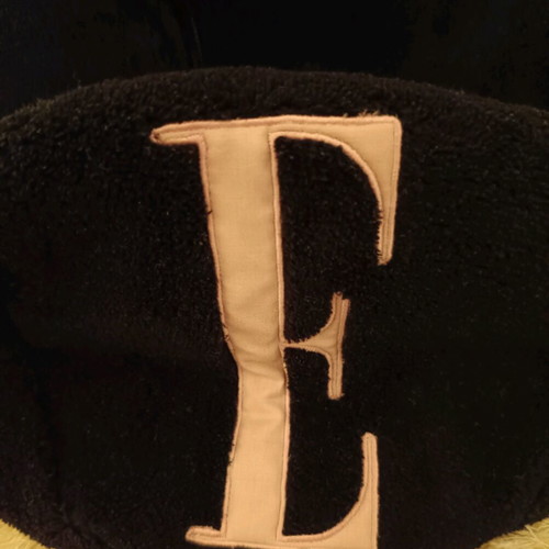 Elle plush makeup bag like new, black