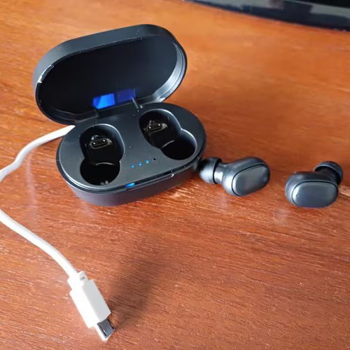 Bluetooth wireless earbuds mini business black new