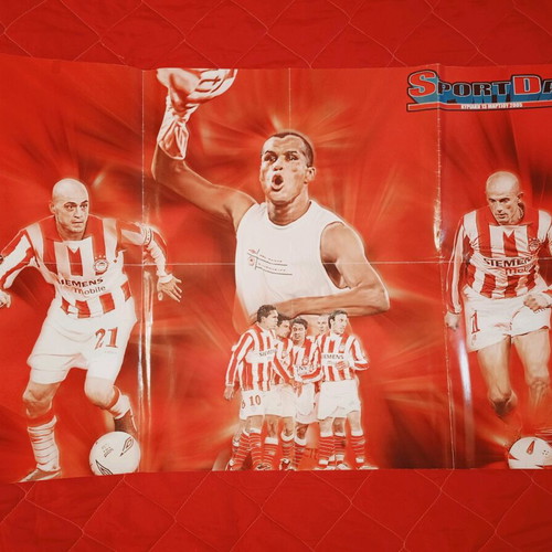 Double Olympiakos/AEK poster used, size 90x60