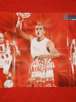 Double Olympiakos/AEK poster used, size 90x60