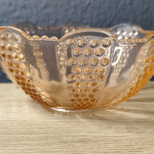 Vintage set of 3 bowls with saucers used