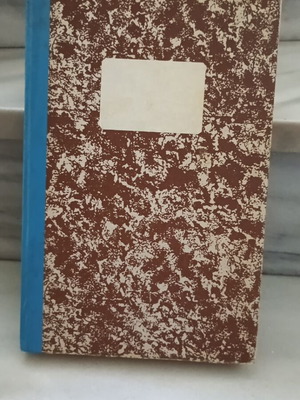Vintage hardcover index notebook new with marbled cover