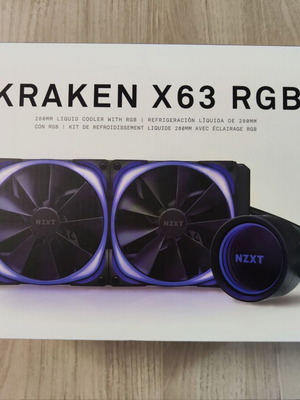 NZXT Kraken X63 RGB CPU liquid cooler used
