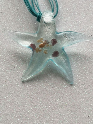 Starfish long necklace new with many details