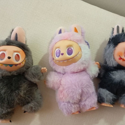 Labubu plush toys, set of 3