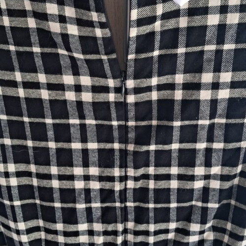 Dress with integrated shirt new, black and white, size M