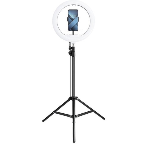 Ring light led 36cm 14” new with floor tripod and phone holder