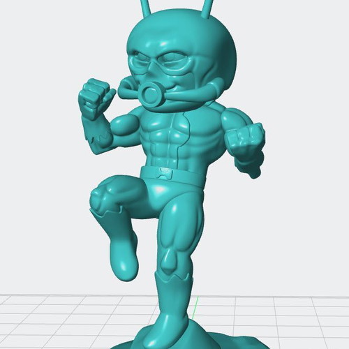 3D Ant-Man unpainted model 10 cm new