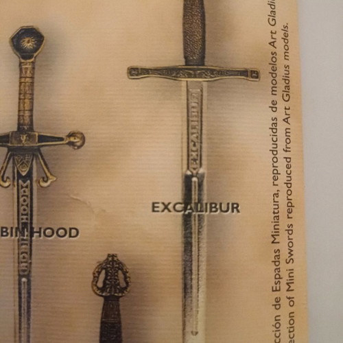 Χαρτοκόπτης σπαθί καινούργιος, αντίγραφο Excalibur 16 εκ