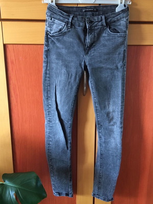Дамски дънки Zara употребявани, размер S, черни и сиви