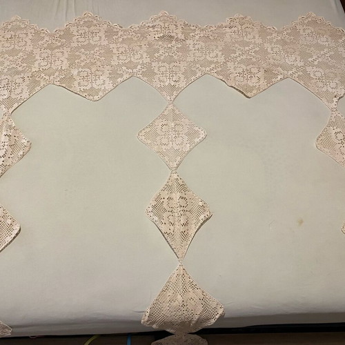 Handmade old table runner used