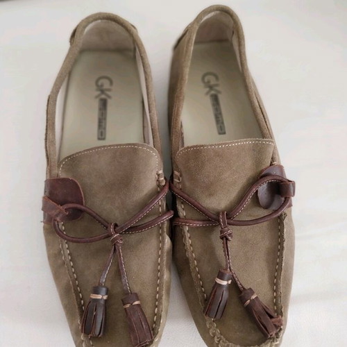 Gianna Kazakou suede moccasins like new, soft and barely worn
