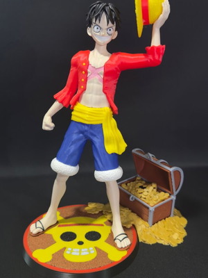 Monkey D Luffy figure 35cm new, 3D printed