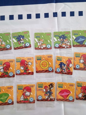 Sonic Koukouroukou Stickers New Pack of 23 Sealed