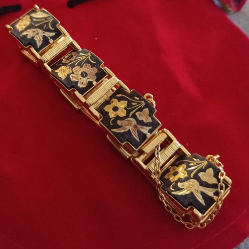 Vintage Spanish Damascene Bracelet from Toledo, new